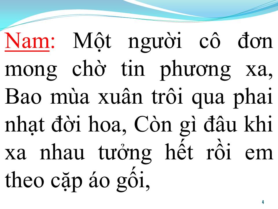 Lời bài hát GỬI CỐ NHÂN ĐÔI LỜI (SONG CA)