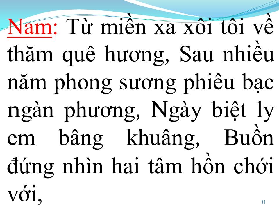 Lời bài hát GỬI CỐ NHÂN ĐÔI LỜI (SONG CA)