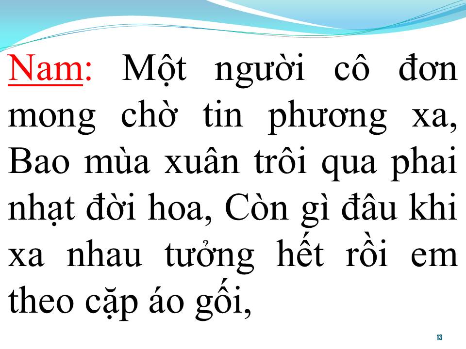 Lời bài hát GỬI CỐ NHÂN ĐÔI LỜI (SONG CA)