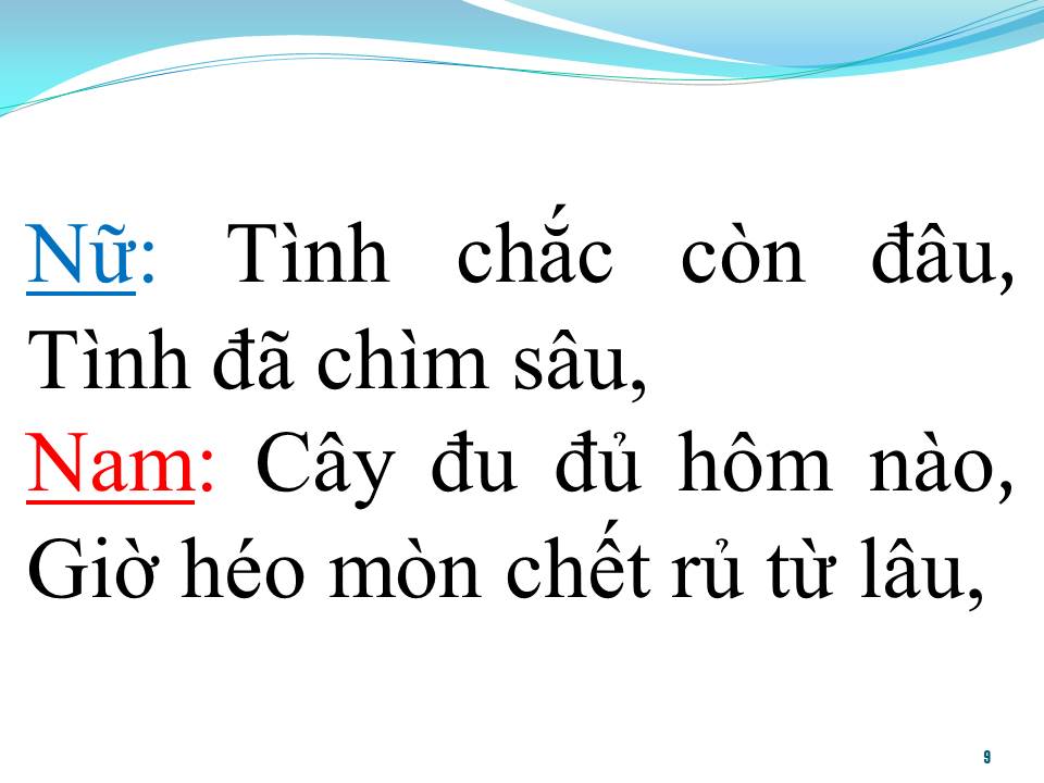Lời bài hát TÌNH CÂY ĐU ĐỦ (SONG CA)