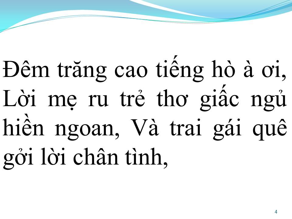 Lời bài hát TÌNH CA QUÊ HƯƠNG