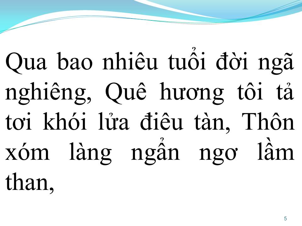 Lời bài hát TÌNH CA QUÊ HƯƠNG