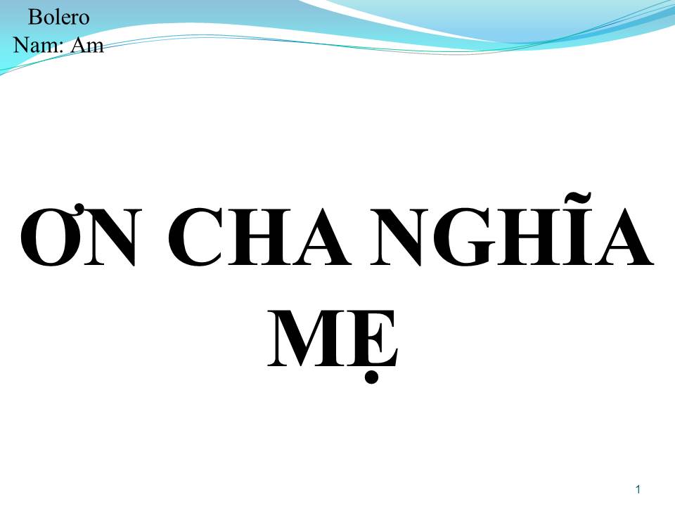 Lời bài hát ƠN CHA NGHĨA MẸ