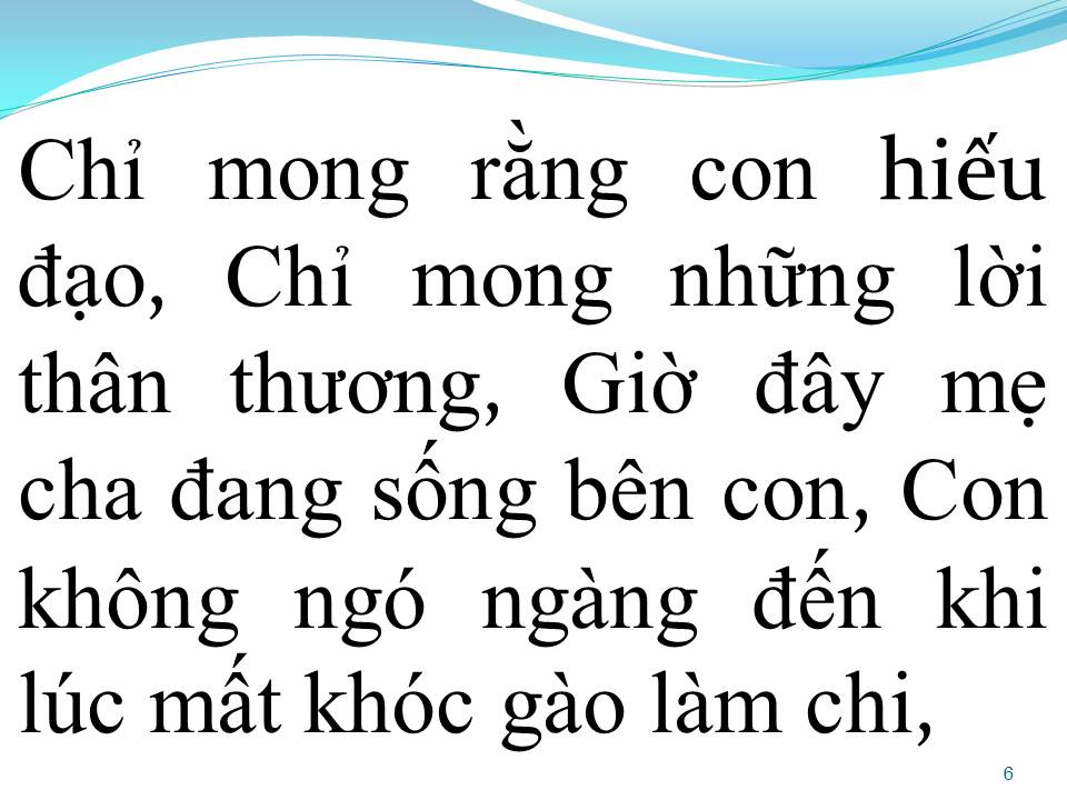 Lời bài hát ƠN CHA NGHĨA MẸ