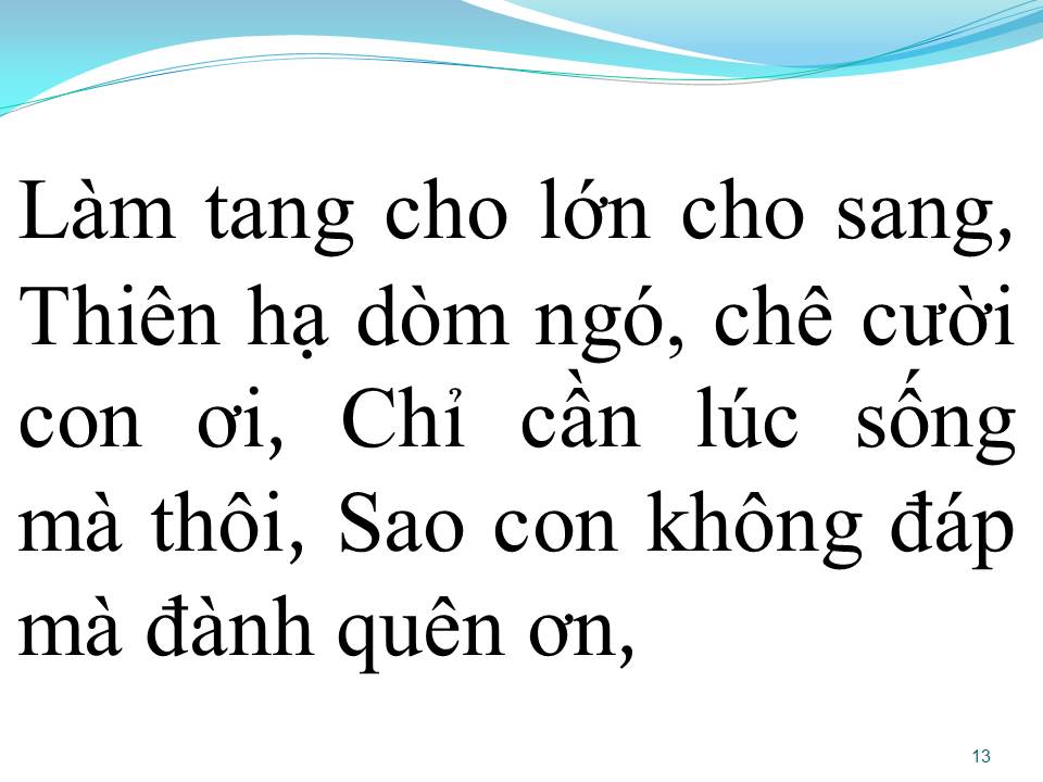 Lời bài hát ƠN CHA NGHĨA MẸ