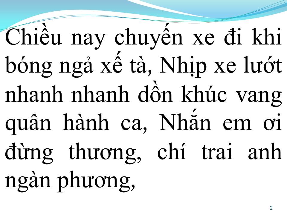 Lời bài hát CHUYẾN TÀU HOÀNG HÔN 2