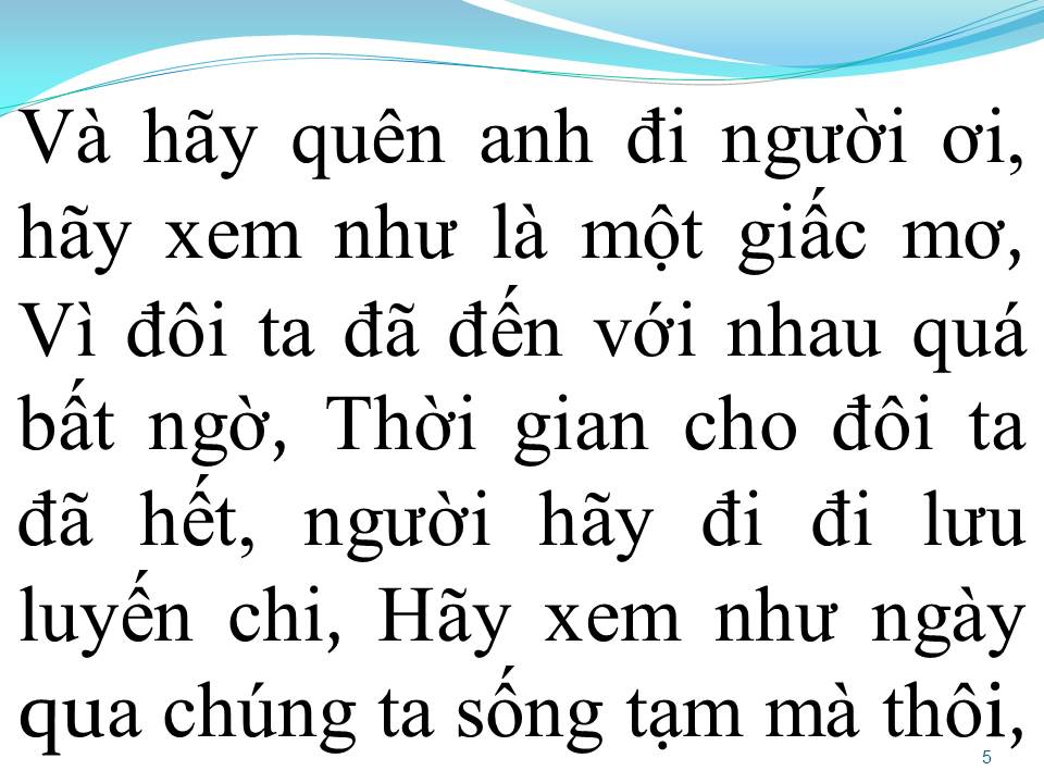 Lời bài hát HÃY XEM LÀ GIẤC MƠ