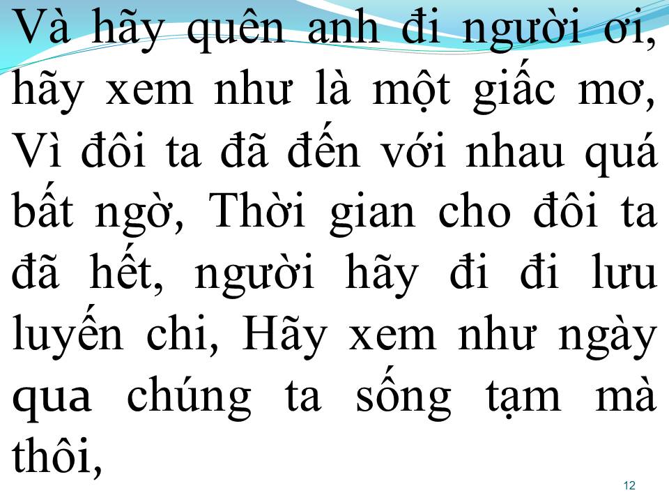 Lời bài hát HÃY XEM LÀ GIẤC MƠ