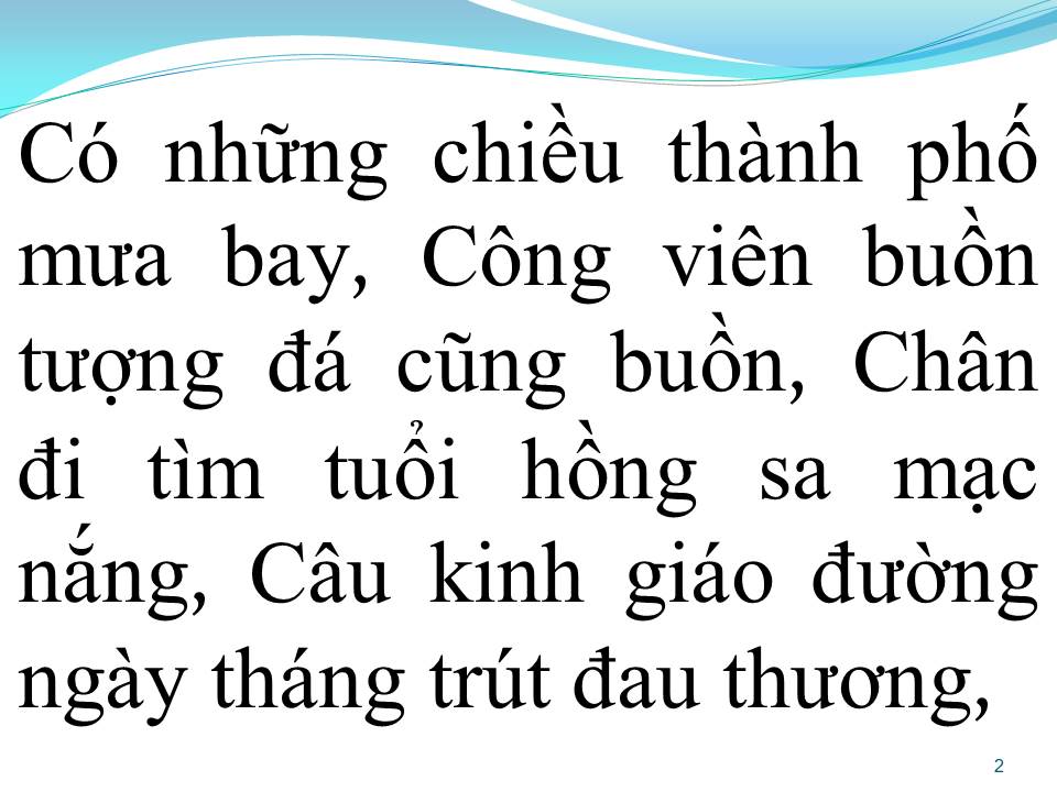 Lời bài hát THÀNH PHỐ MƯA BAY