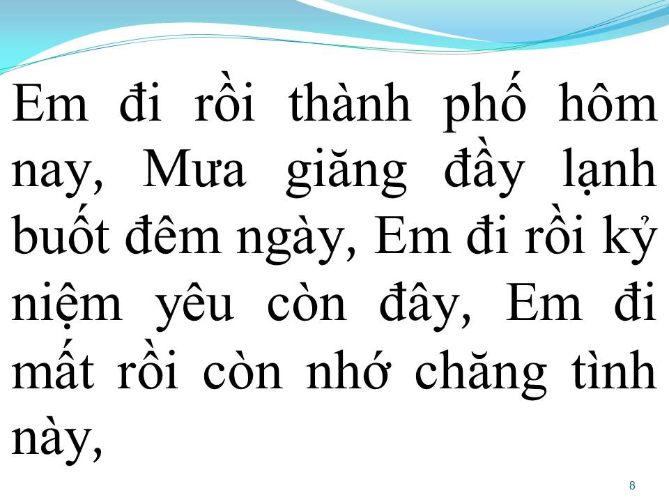 Lời bài hát THÀNH PHỐ MƯA BAY