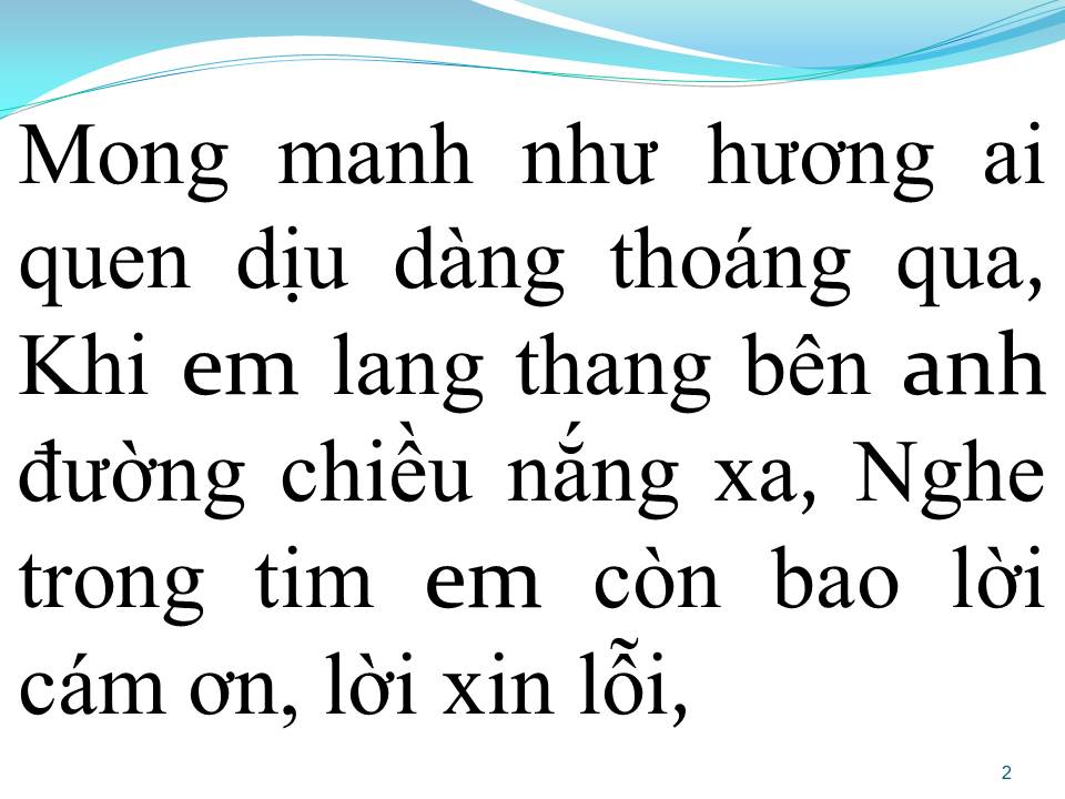 Lời bài hát MONG MANH TÌNH VỀ