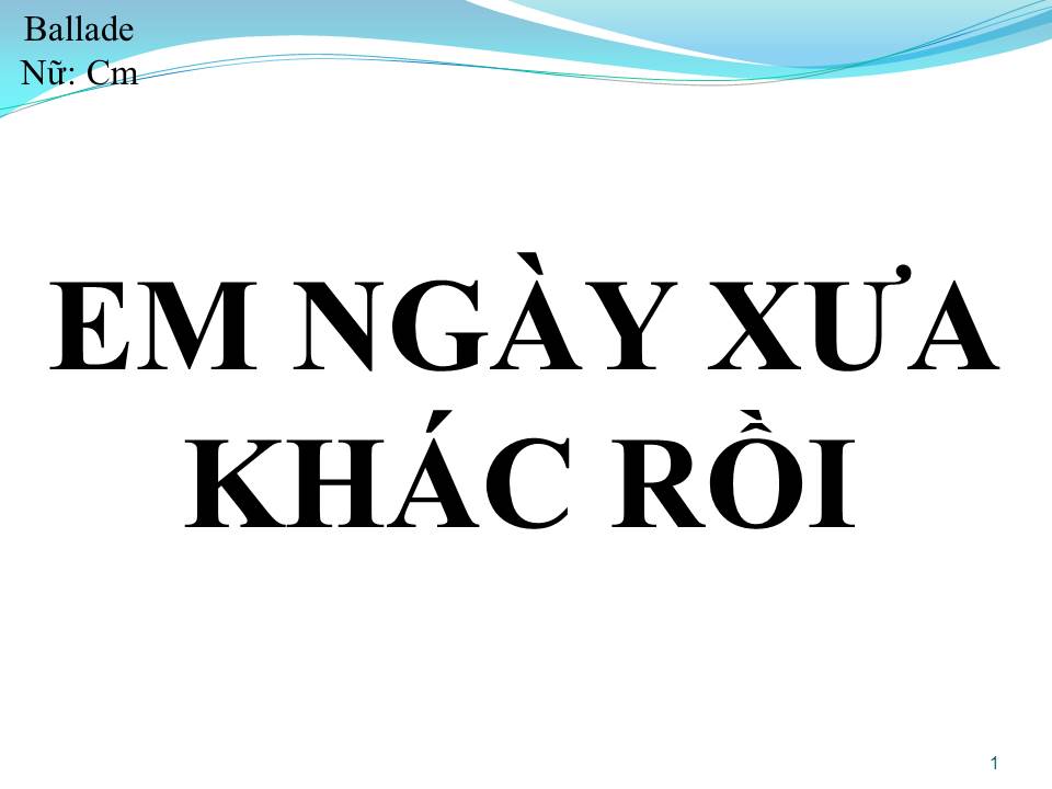 Lời bài hát EM NGÀY XƯA KHÁC RỒI