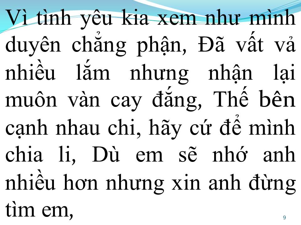 Lời bài hát EM NGÀY XƯA KHÁC RỒI