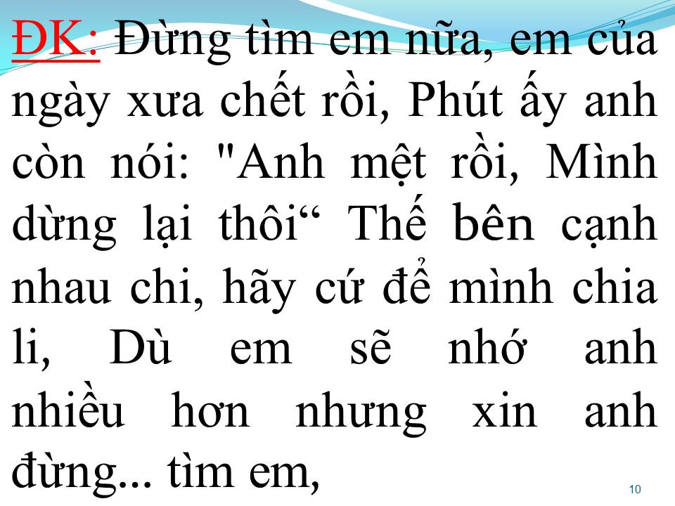 Lời bài hát EM NGÀY XƯA KHÁC RỒI