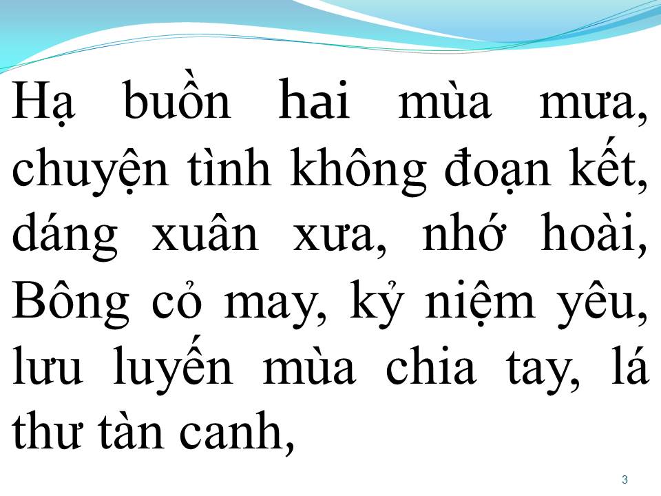 Lời bài hát TÂM SỰ NHỎ BÉ
