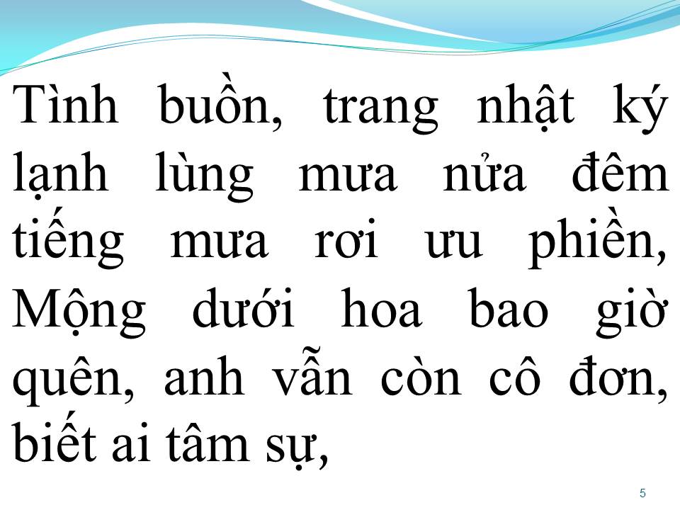 Lời bài hát TÂM SỰ NHỎ BÉ