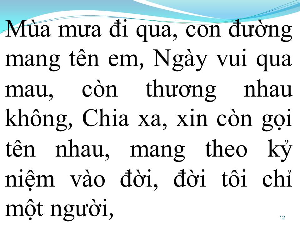 Lời bài hát TÂM SỰ NHỎ BÉ