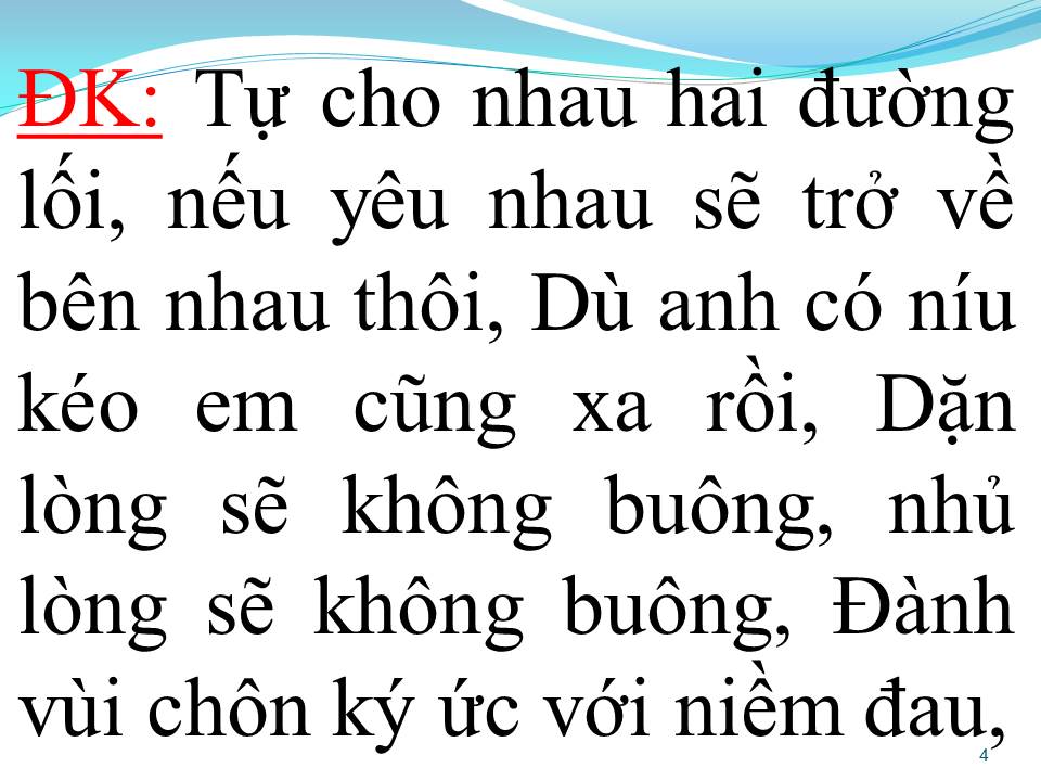 Lời bài hát NẾU TA NGƯỢC LỐI