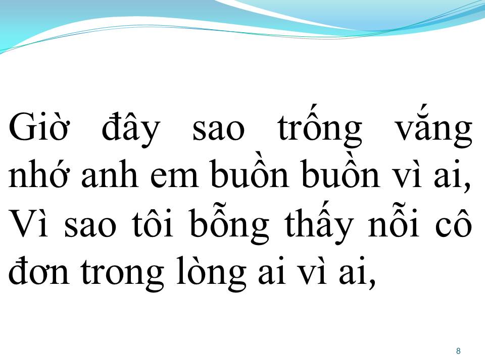 Lời bài hát TRỐNG VẮNG