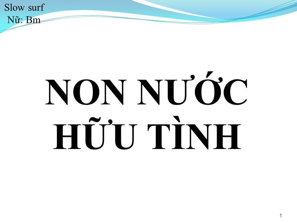 Lời bài hát NON NƯỚC HỮU TÌNH