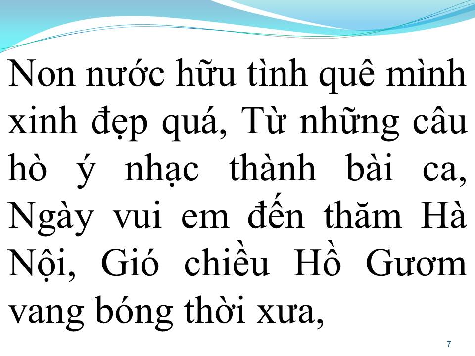 Lời bài hát NON NƯỚC HỮU TÌNH