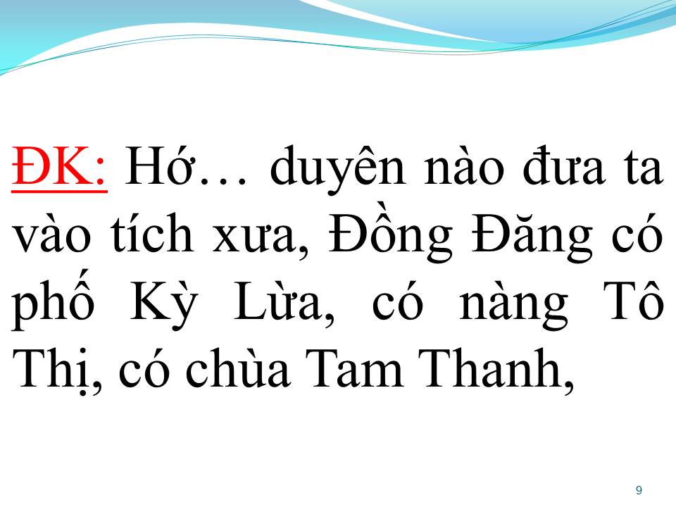 Lời bài hát NON NƯỚC HỮU TÌNH