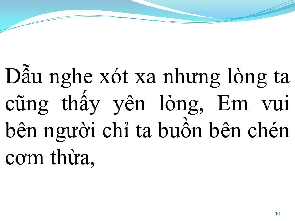Lời bài hát CƠM THỪA CANH CẶN
