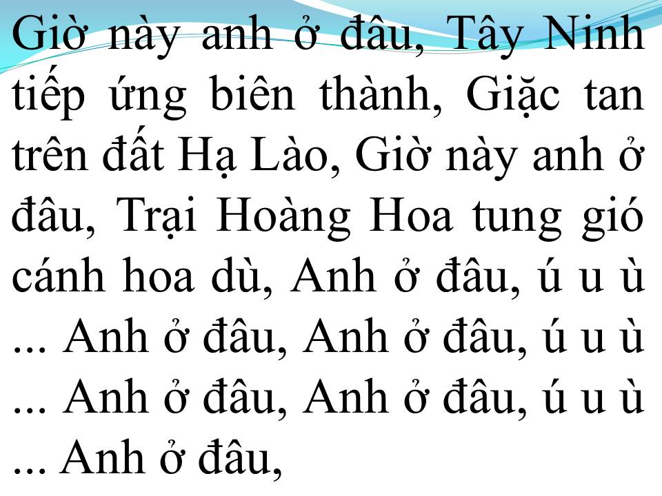 Lời bài hát GIỜ NÀY ANH Ở ĐÂU