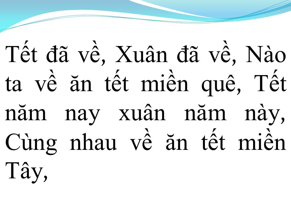 Lời bài hát TẾT MIỀN TÂY