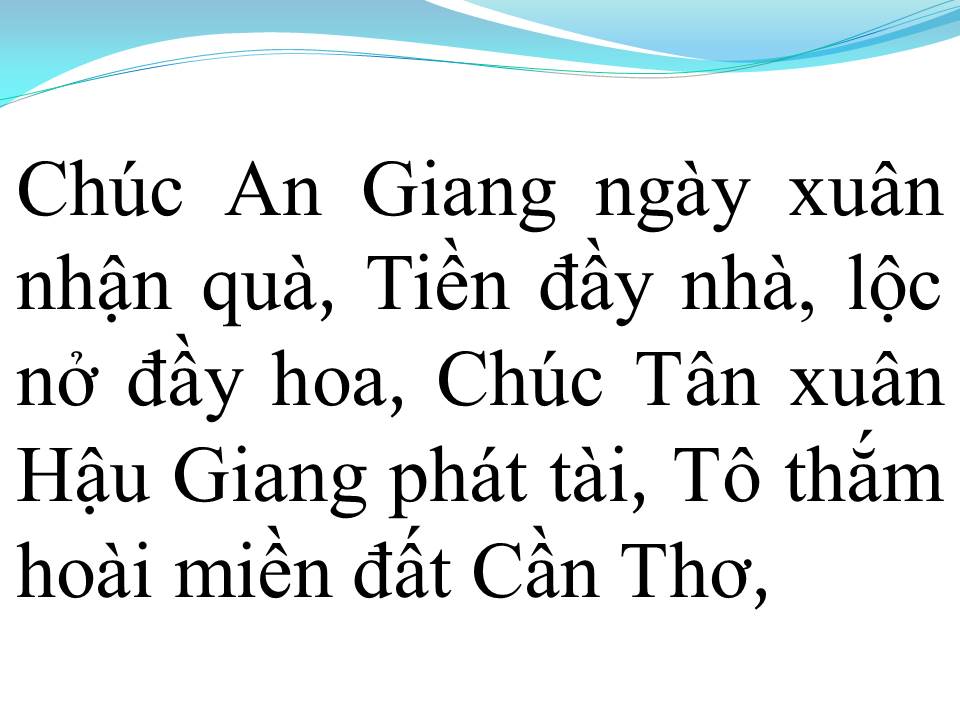 Lời bài hát TẾT MIỀN TÂY