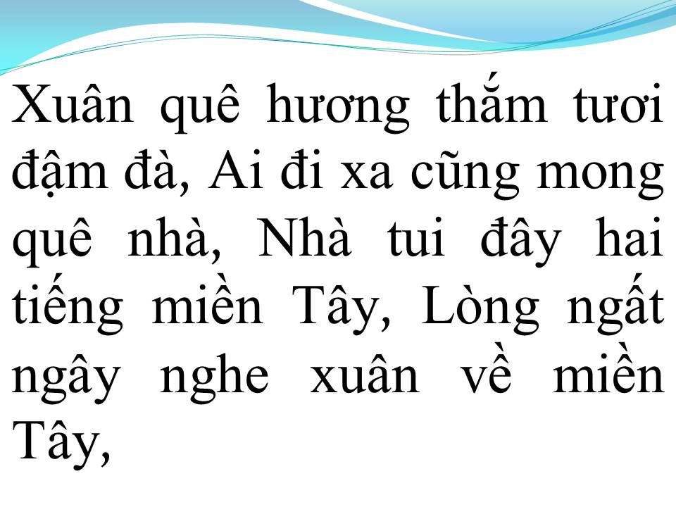 Lời bài hát TẾT MIỀN TÂY