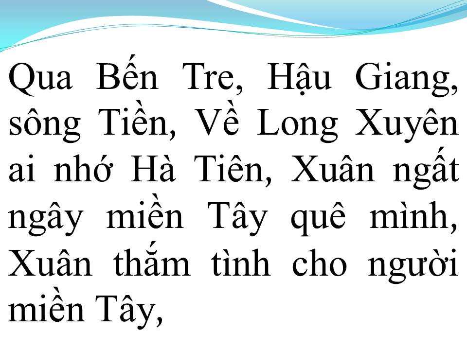 Lời bài hát TẾT MIỀN TÂY