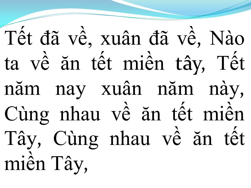 Lời bài hát TẾT MIỀN TÂY