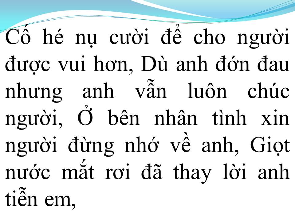 Lời bài hát TIỄN EM THEO CHỒNG