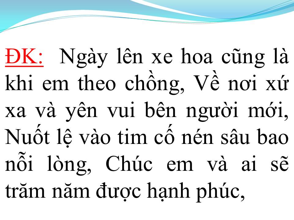 Lời bài hát TIỄN EM THEO CHỒNG