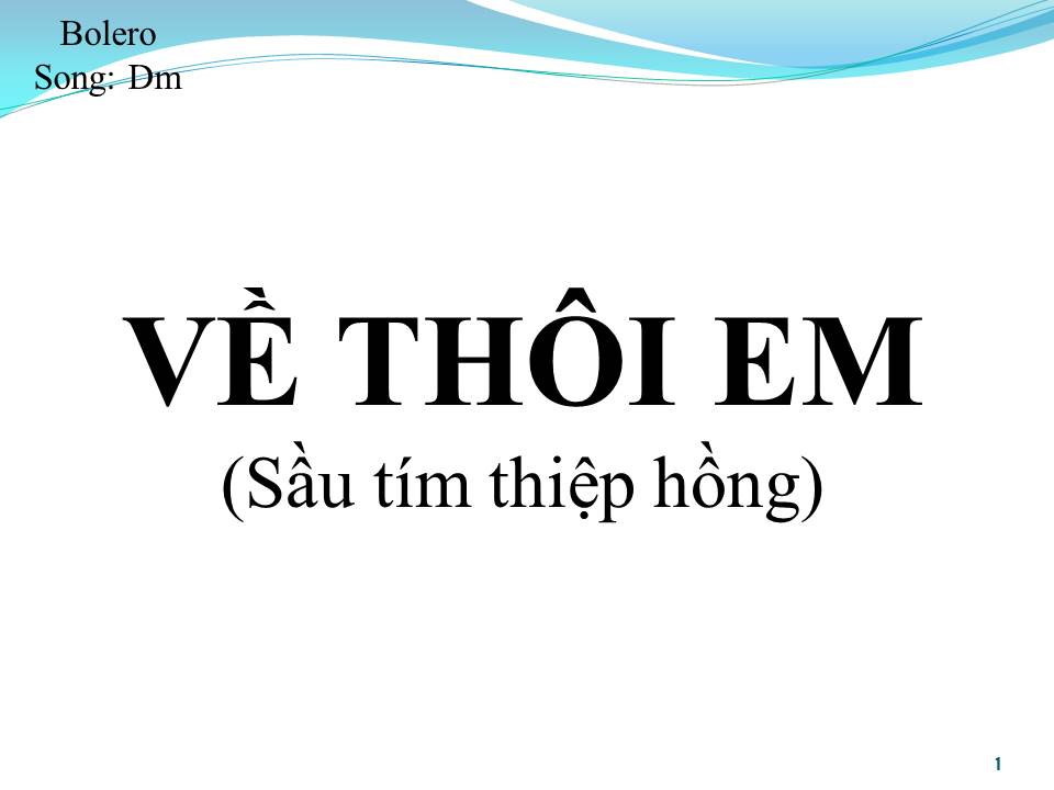 Lời bài hát VỀ THÔI EM (SONG CA)