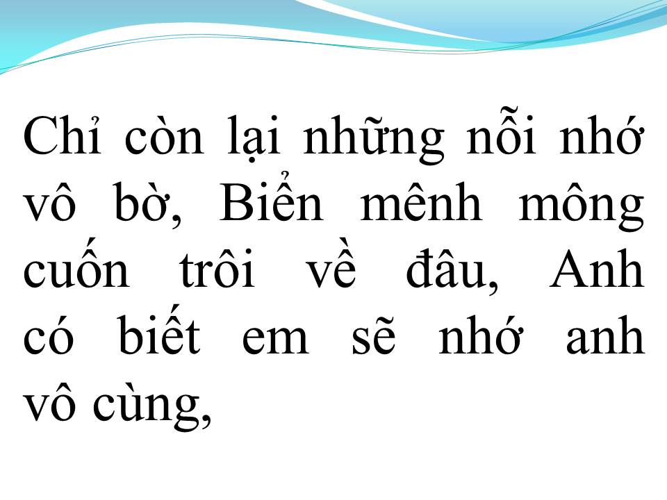 Lời bài hát EM NHỚ ANH VÔ CÙNG