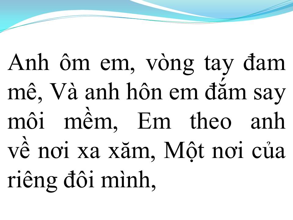 Lời bài hát XIN DÀNH TRỌN CHO EM