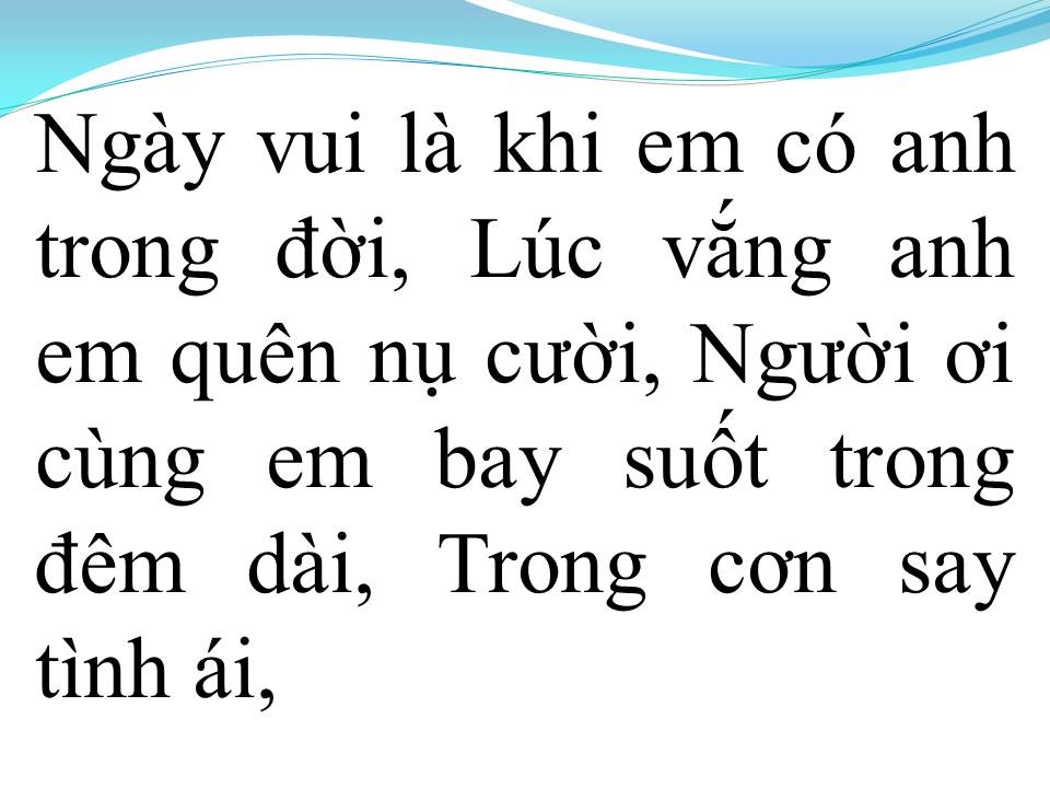 Lời bài hát XIN DÀNH TRỌN CHO EM
