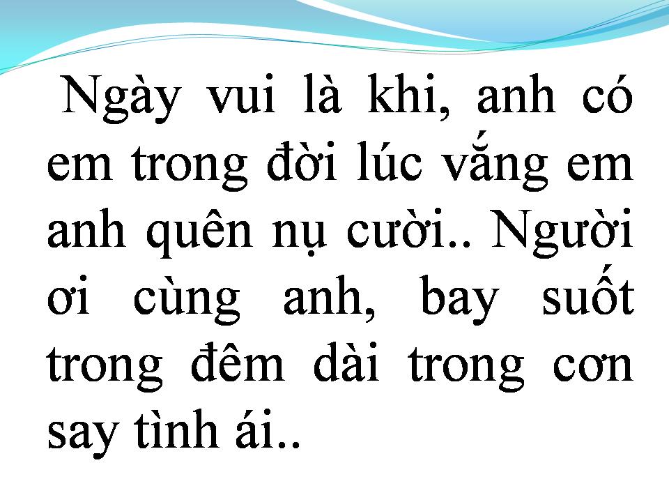 Lời bài hát XIN DÀNH TRỌN CHO EM