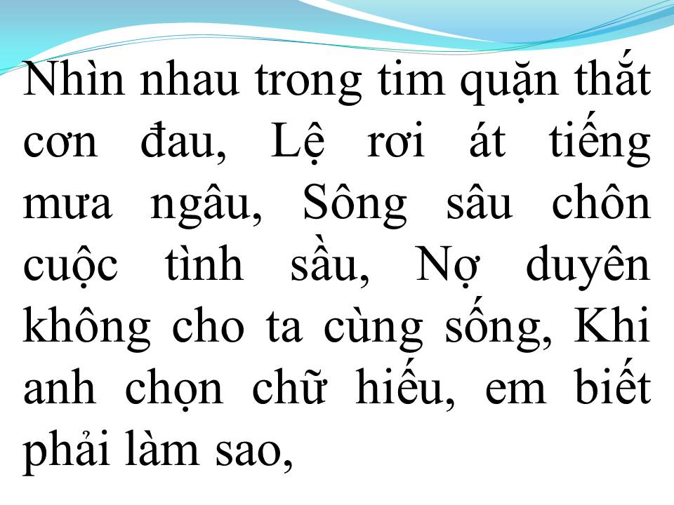 Lời bài hát CON NHÀ NGHÈO