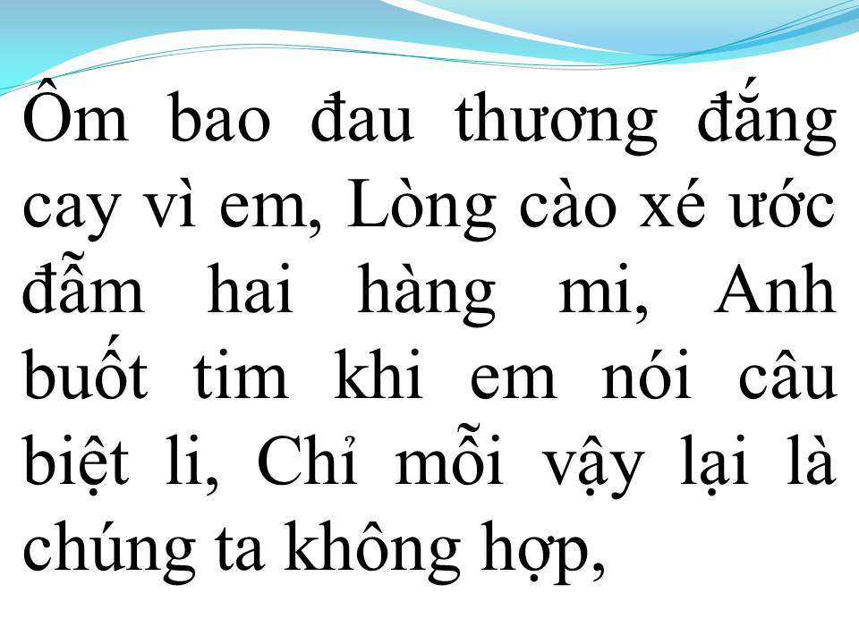Lời bài hát ÔM EM RỜI XA