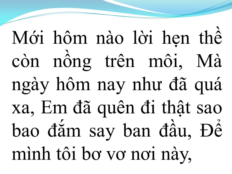 Lời bài hát TRỞ VỀ BẾN XƯA