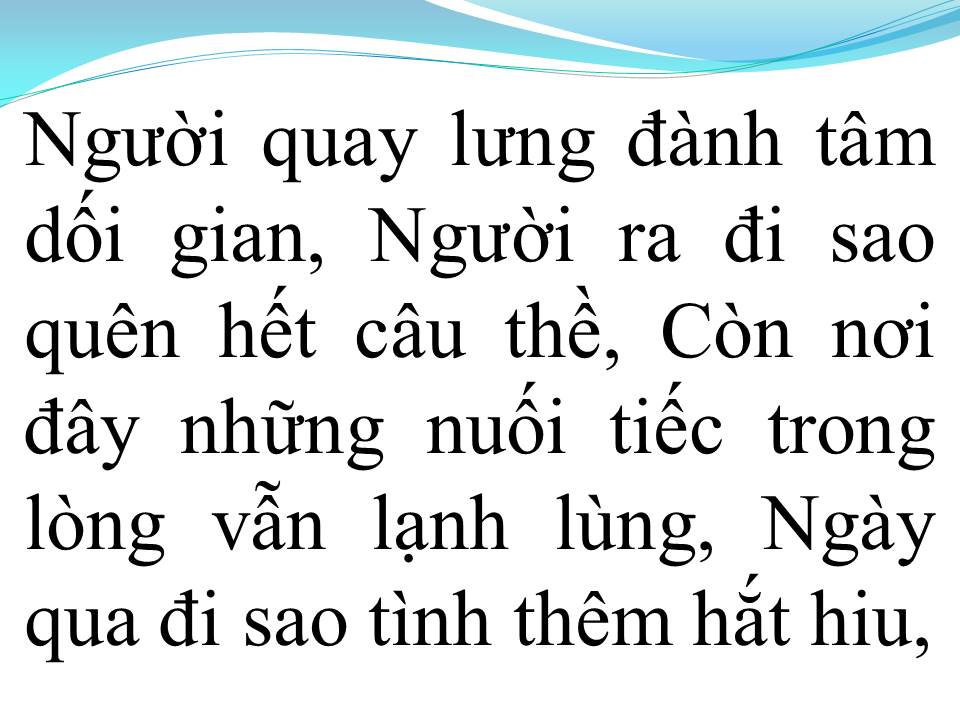 Lời bài hát TRỞ VỀ BẾN XƯA