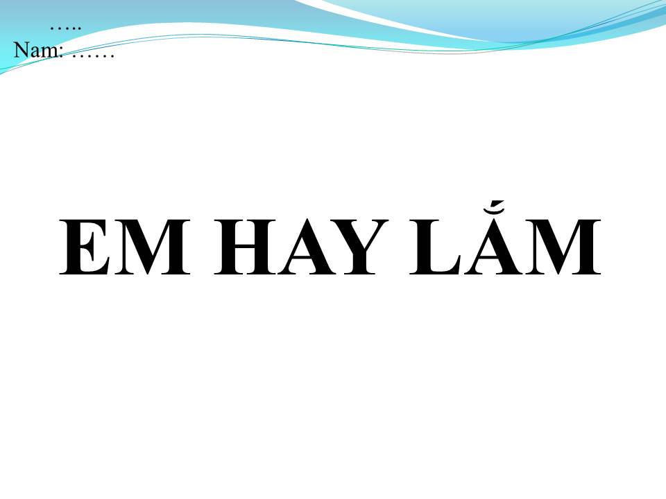 Lời bài hát EM HAY LẮM