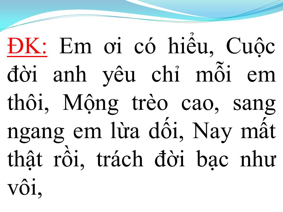 Lời bài hát DUYÊN TRẢ NỢ ĐỜI