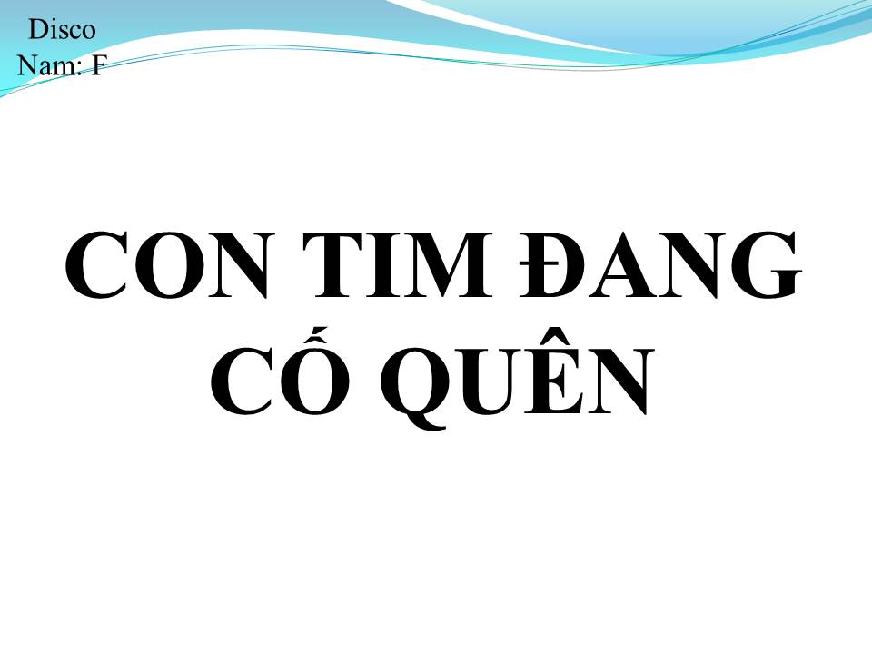 Lời bài hát CON TIM ĐANG CỐ QUÊN