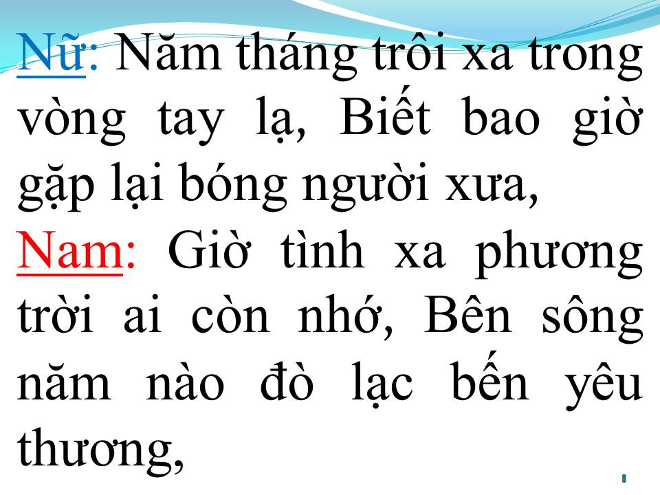 Lời bài hát ĐÒ LẠC BẾN YÊU (SONG CA)