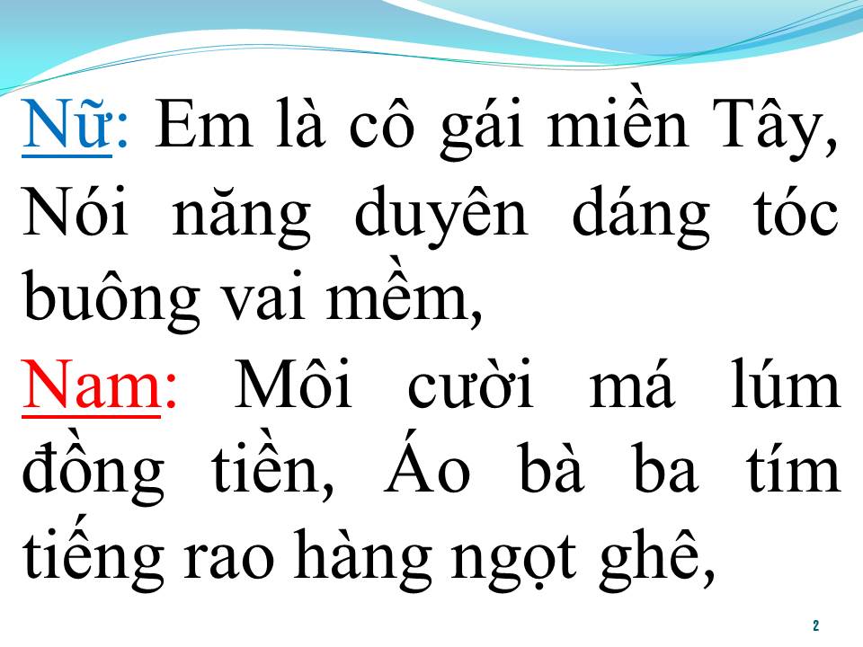 Lời bài hát YÊU CÔ GÁI MIỀN TÂY (SONG CA)