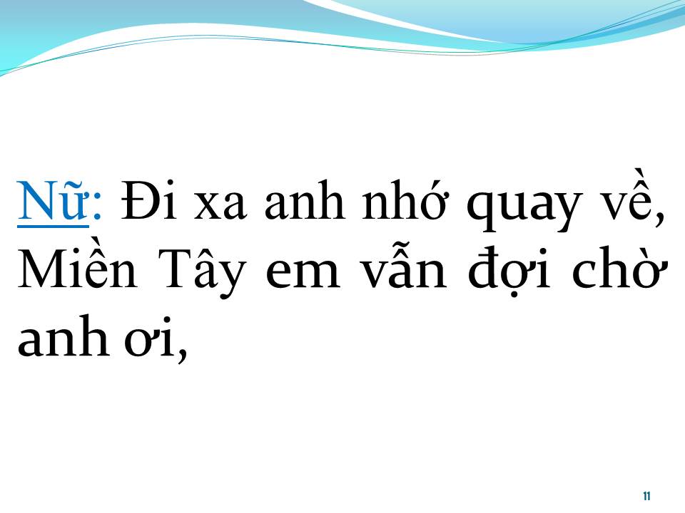 Lời bài hát YÊU CÔ GÁI MIỀN TÂY (SONG CA)